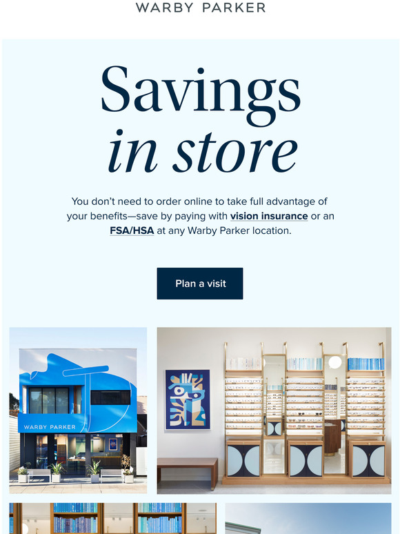 Warby Parker You can use insurance at our stores! Milled