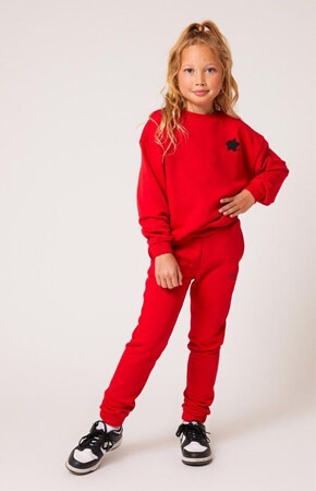 Sweater drop shoulder Tomato
