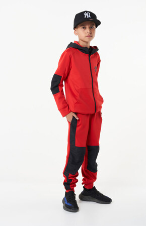 Hood vest Tomato