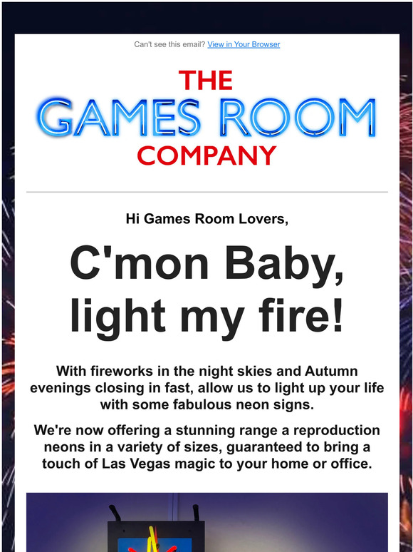 C'mon baby, light my fire!