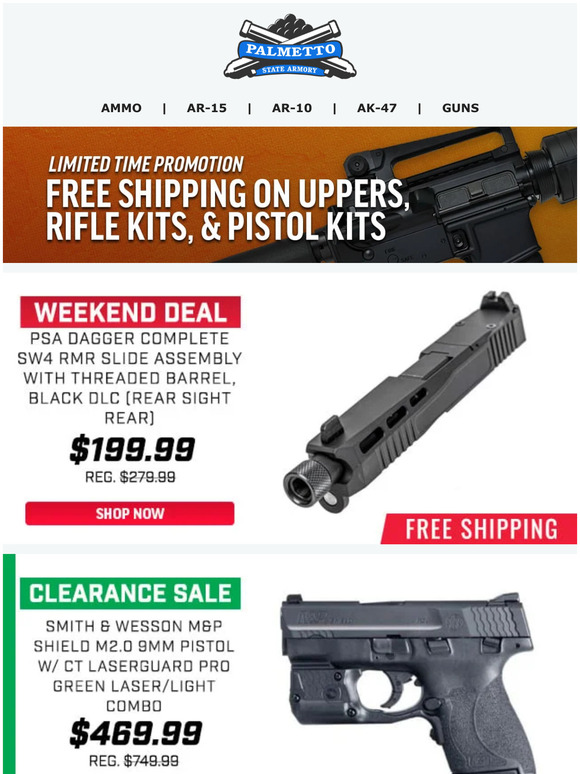 Palmetto State Armory Weekend Deals Continue On PSA Daggers, Clearance