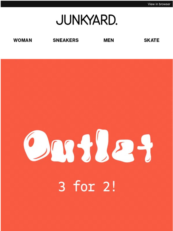 3 for 2 on all outlet styles? YES please!