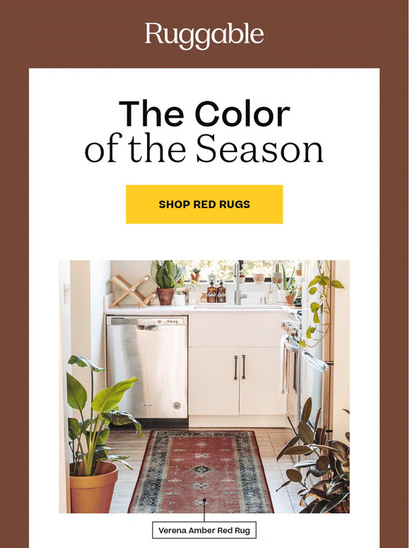 Ruggable Color Of The Season Red Milled