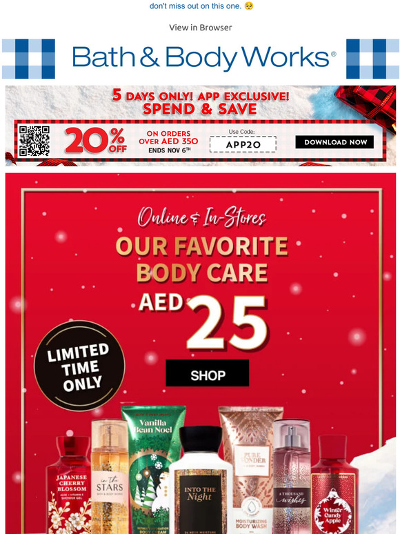 Bath & Body Works UAE ️ LAST CHANCE. LET'S GO! ️ Milled