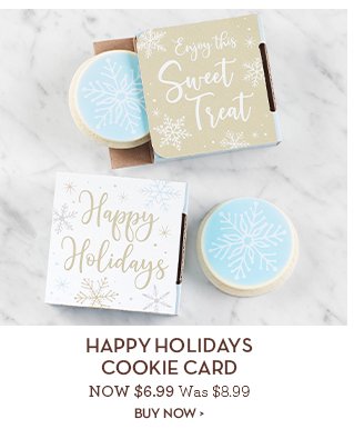 Happy Holidays Cookie Card