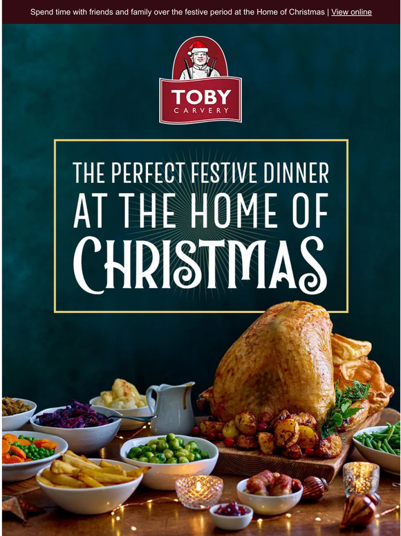 Toby Carvery Table Booking why wait until Christmas Milled