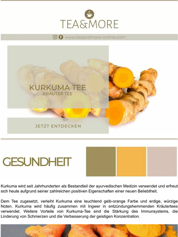 Kurkuma-Tee: ein Getränk zur Gesundheitsförderung! ☕