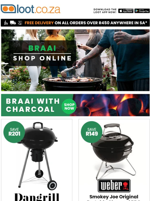 Loot.co.za Braai Like A Pro Shop Charcoal & Wood Braais, Smokers