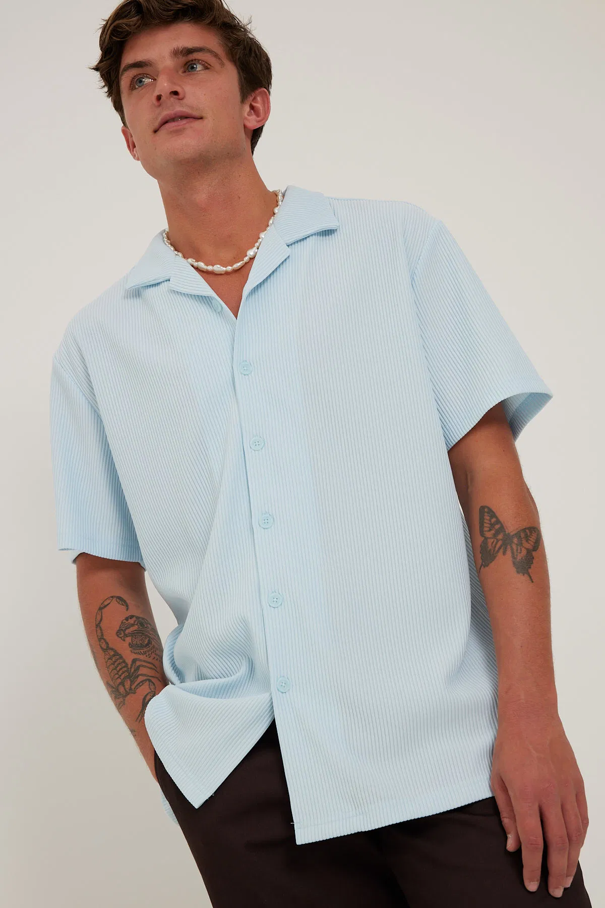 Pleated Resort Shirt