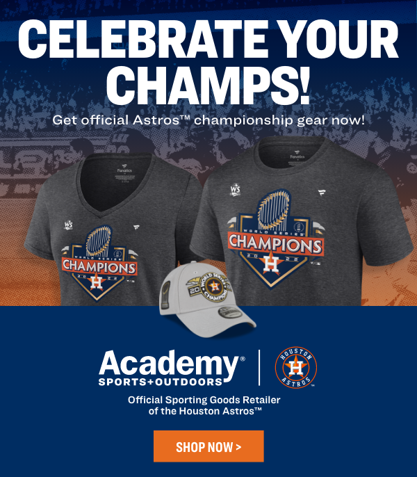 Academy Sports + Outdoor: ⚾️ Celebrate with Astros™ Championship Gear🧢