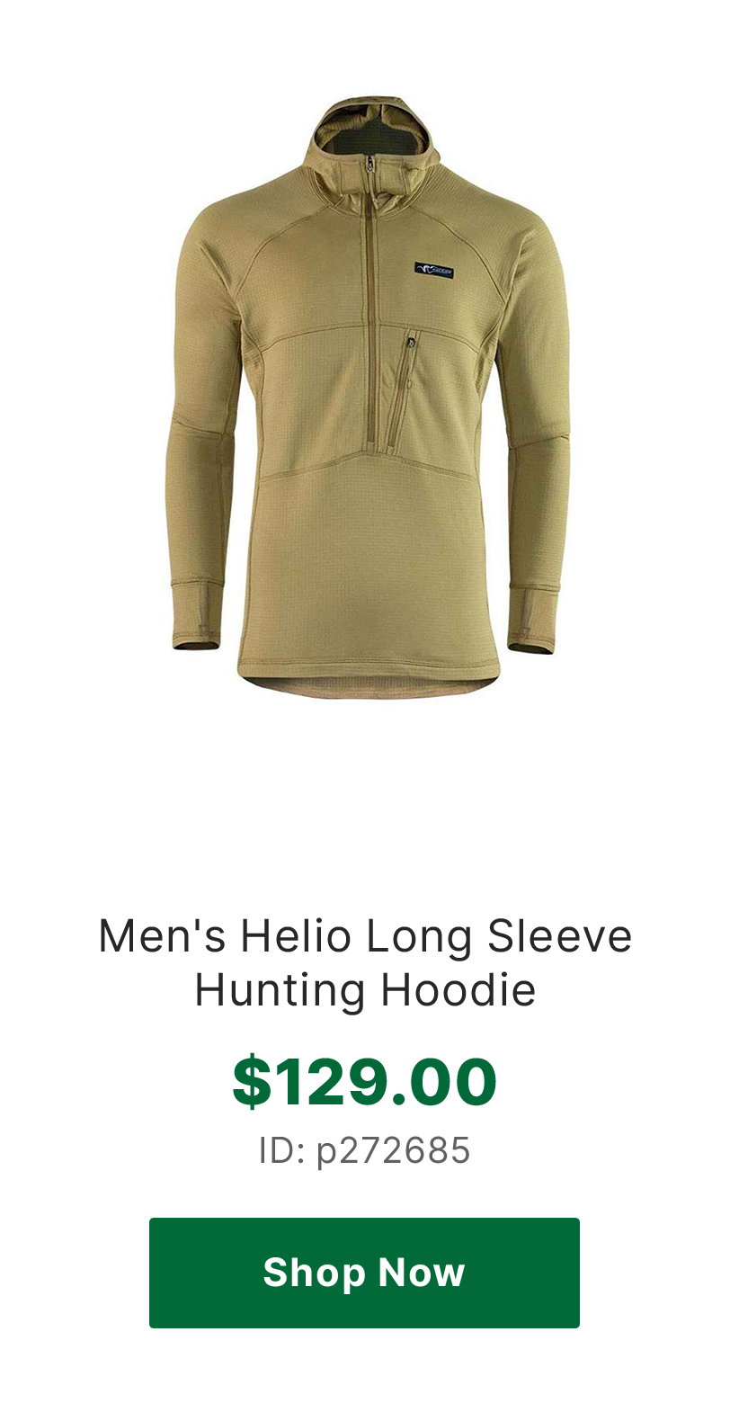 Stone Glacier Men's Helio Long Sleeve Hunting Hoodie