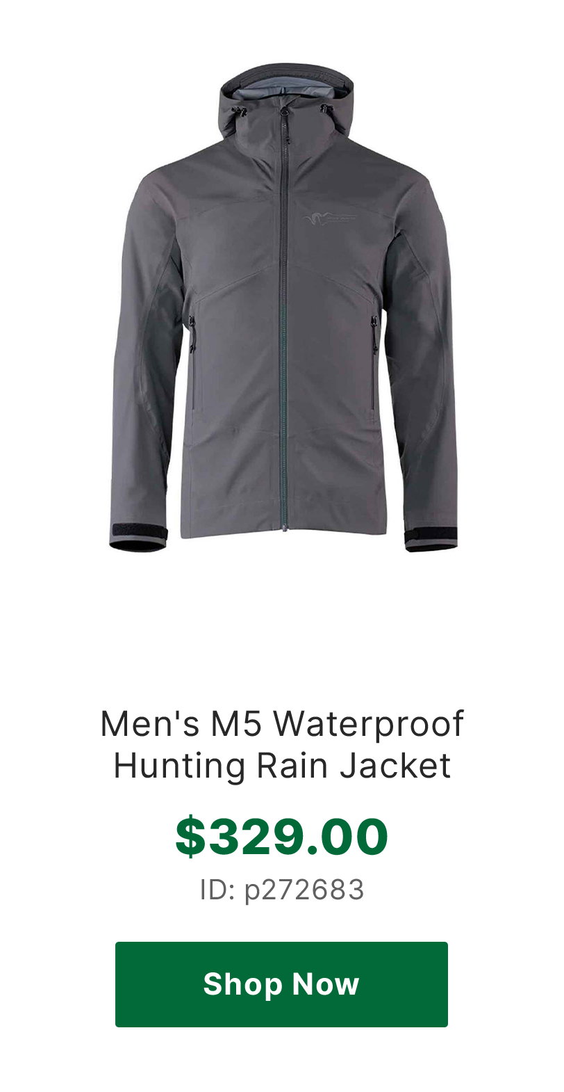 Stone Glacier Men's M5 Waterproof Hunting Rain Jacket