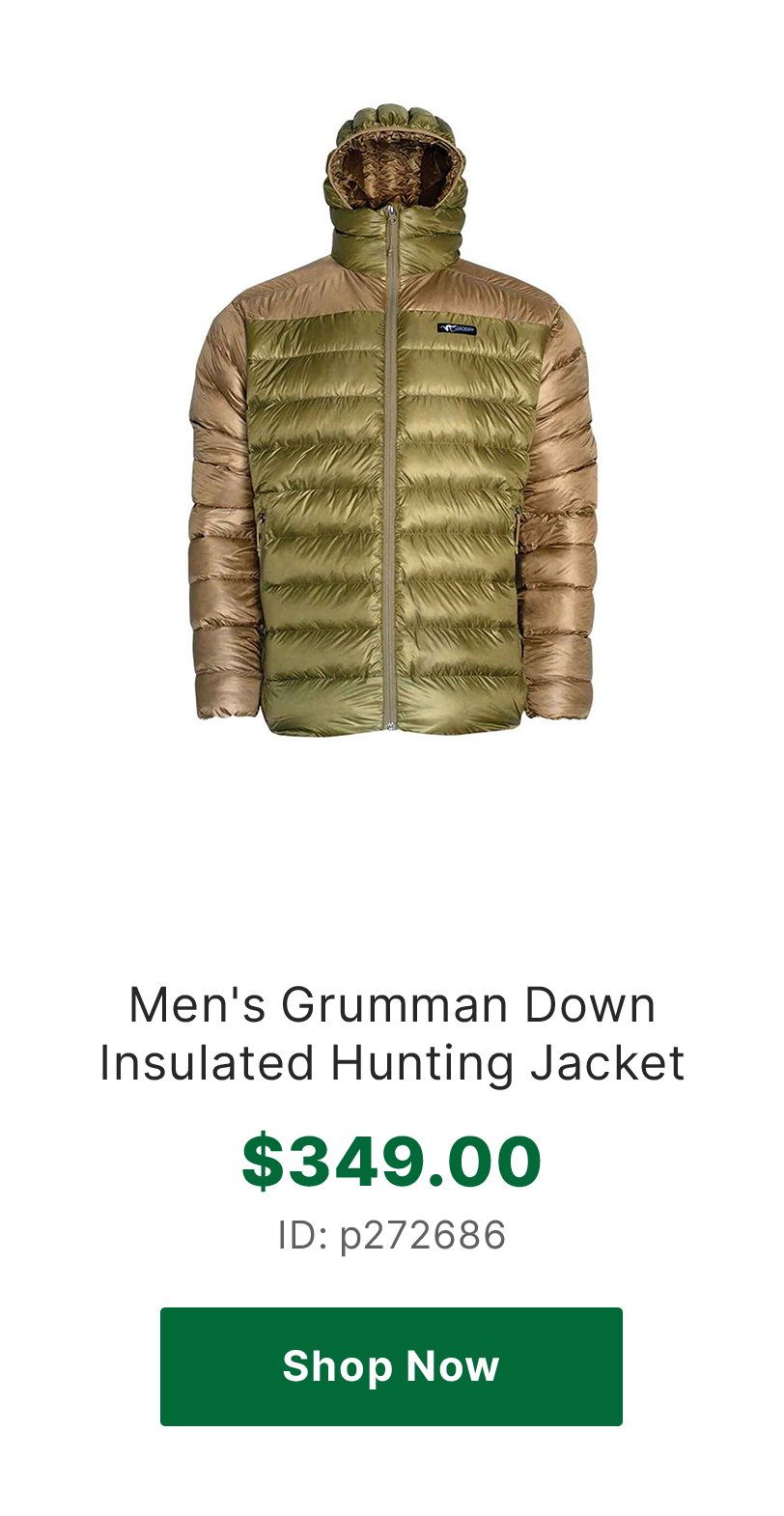 Stone Glacier Men's Grumman Down Insulated Hunting Jacket