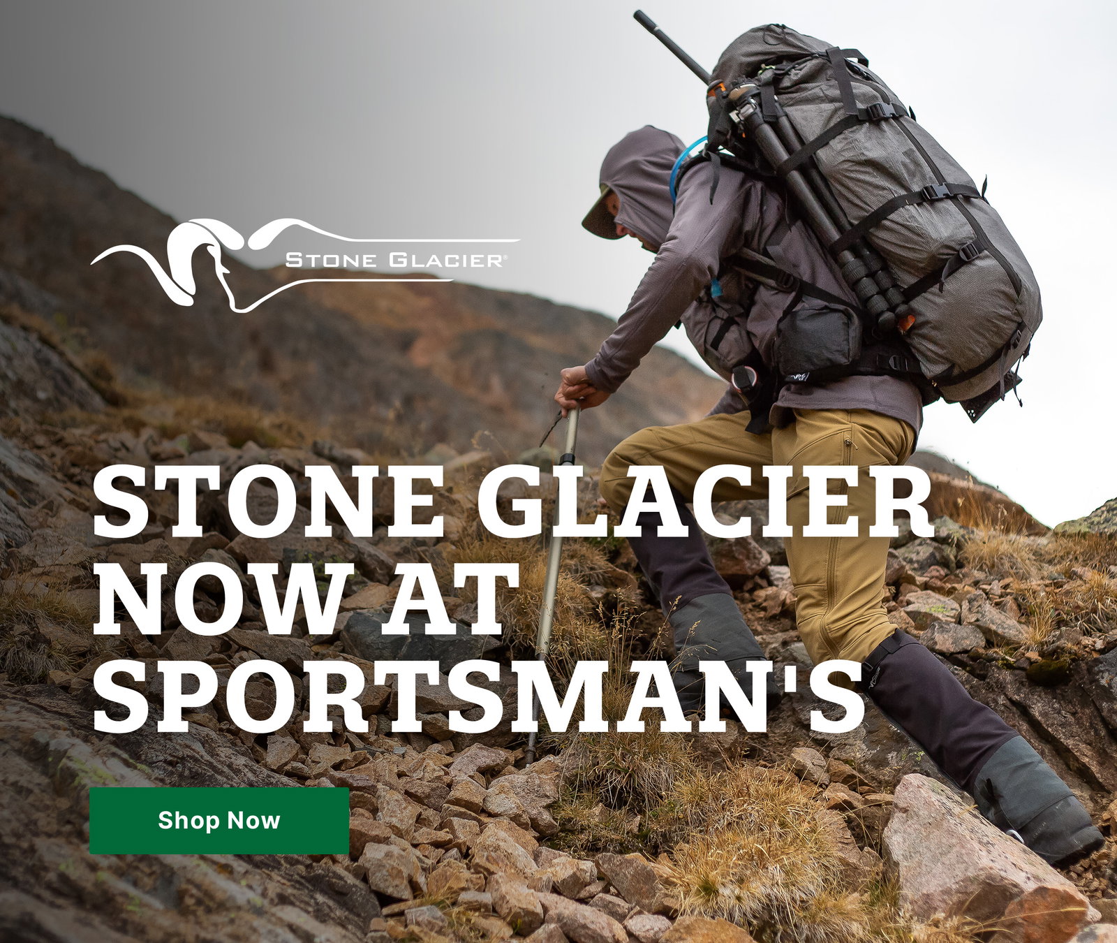 Stone Glacier Premium Gear and Apparel now available at Sportsman's