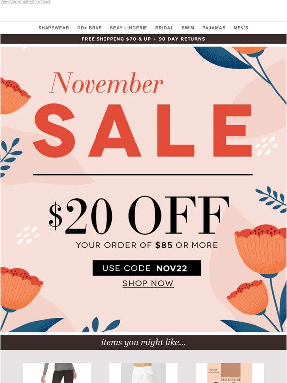 😍 $20 OFF -- November Sale!