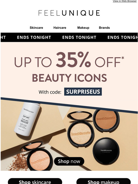 ENDS TONIGHT | Up to 35% off