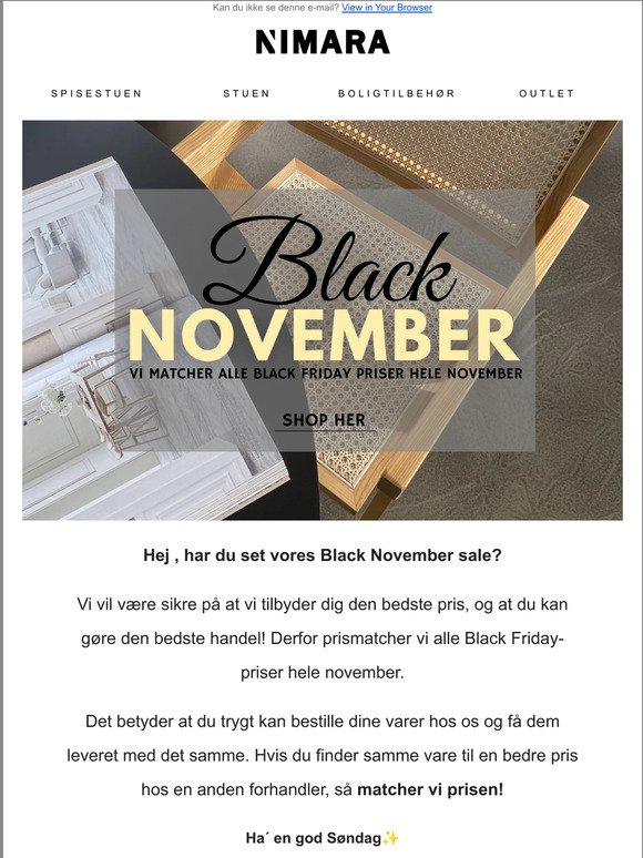 ✨Black November Weekend Sale slutter i dag✨
