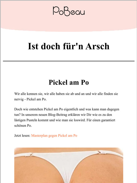 Ist doch für'n Arsch - Pickel am Po