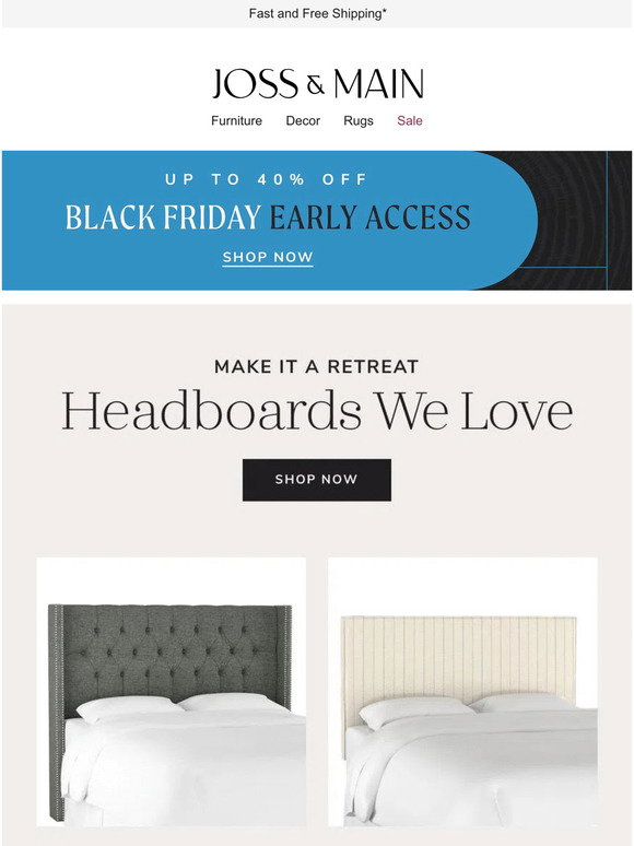 Joss &amp; Main: HEADBOARDS ||| Make it a retreat | Milled