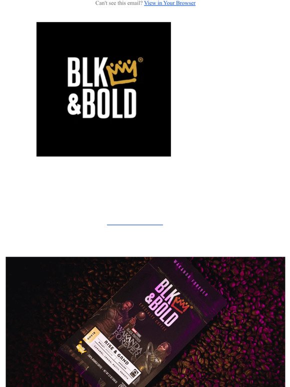 Blk & Bold, Marvel Studios' Black Panther Wakanda Forever, Smoove Operator Blend - Dark Roast, Ground 12 oz