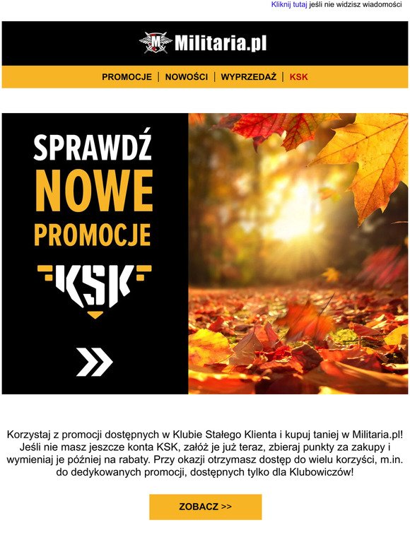📣 Sprawdź nowe promocje KSK i kody rabatowe w Militaria.pl 🏷️