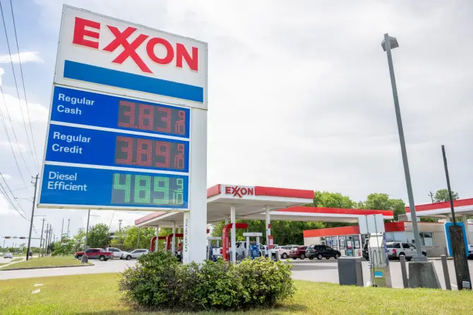 A gas station