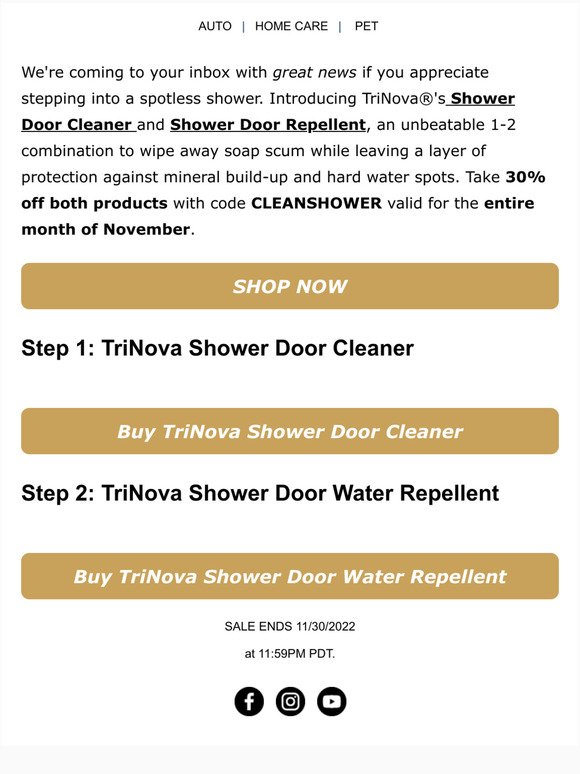 TriNova Shower Door Cleaner