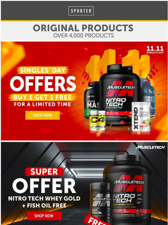 😍 Singles’ Day Offers Are Finally Here 😍 Buy 1 Get 1 FREE & Much More