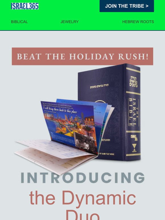 — are you ready? The pre-holiday Bible and Calendar sale starts…
