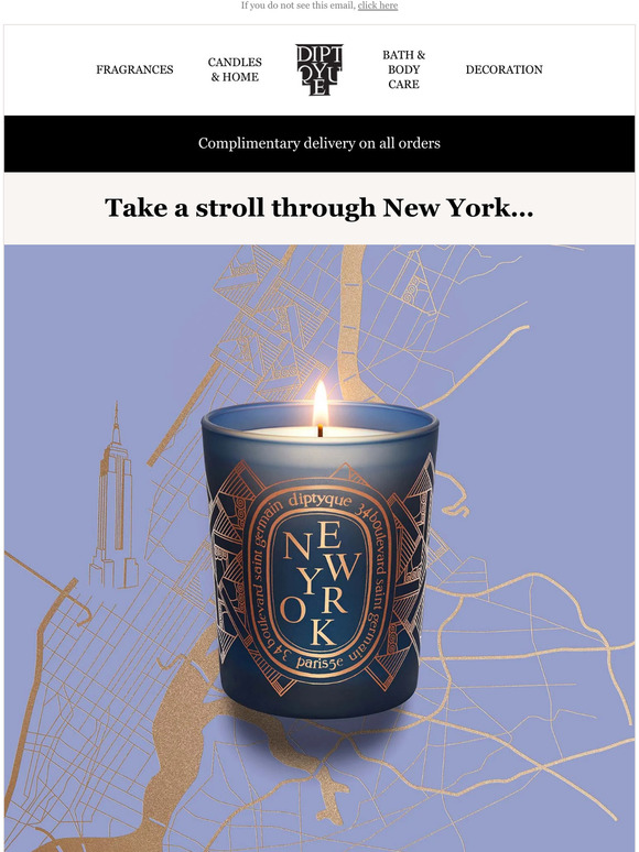 Diptyque Paris Take a stroll through New York... Milled