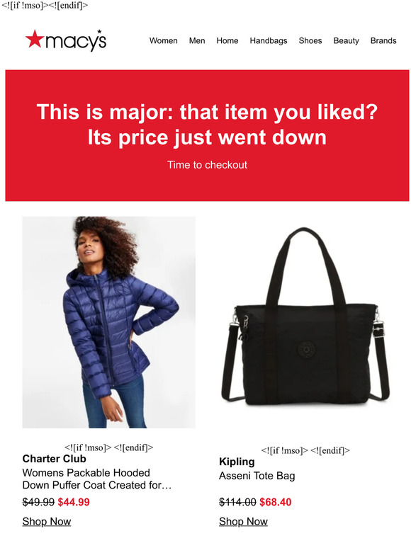 Macy's It's even better on sale... Milled