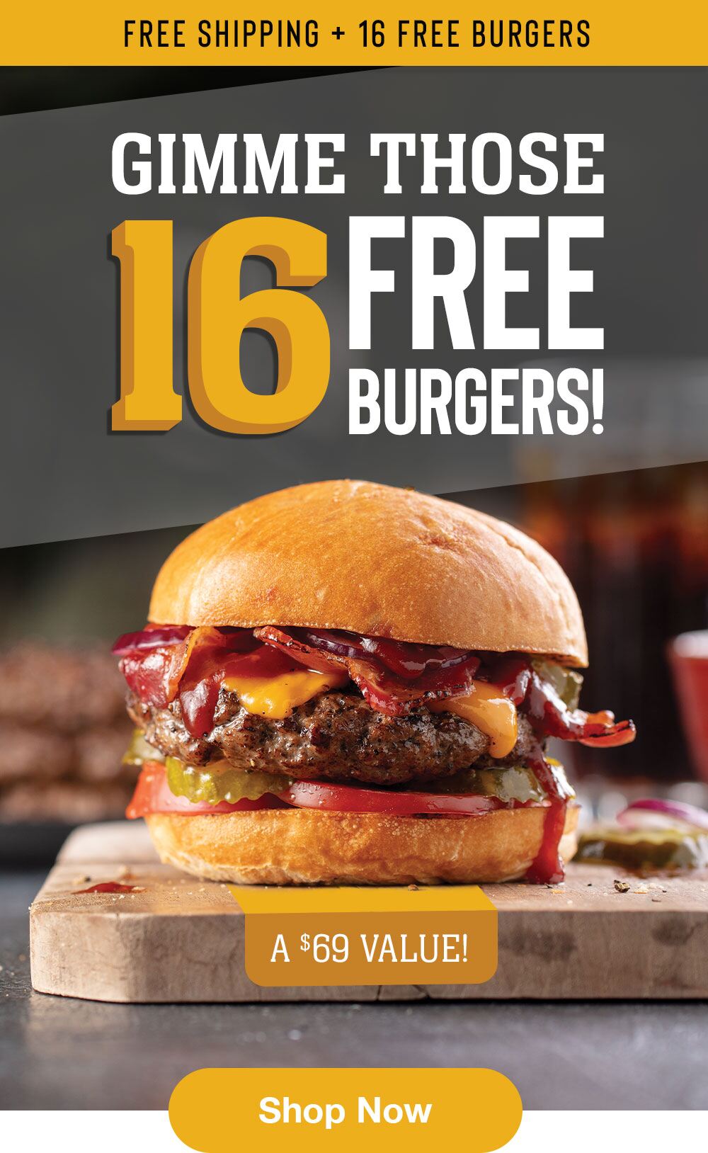 YUM alert! 16 FREE Omaha Steaks Burgers. - Omaha Steaks