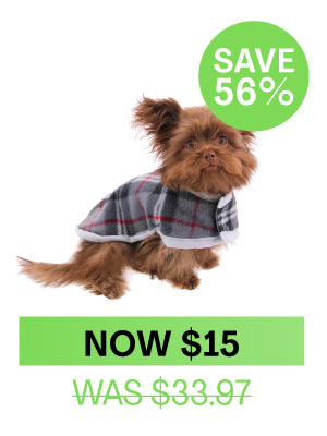 Zack & Zoey Nor'easter Dog Blanket Coat - Gray