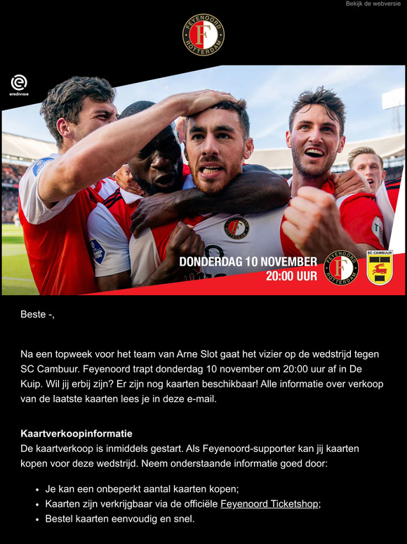 —, ben jij erbij?