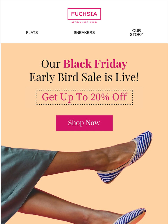 Our 20% Off Early Bird Black Friday Sale is Live!