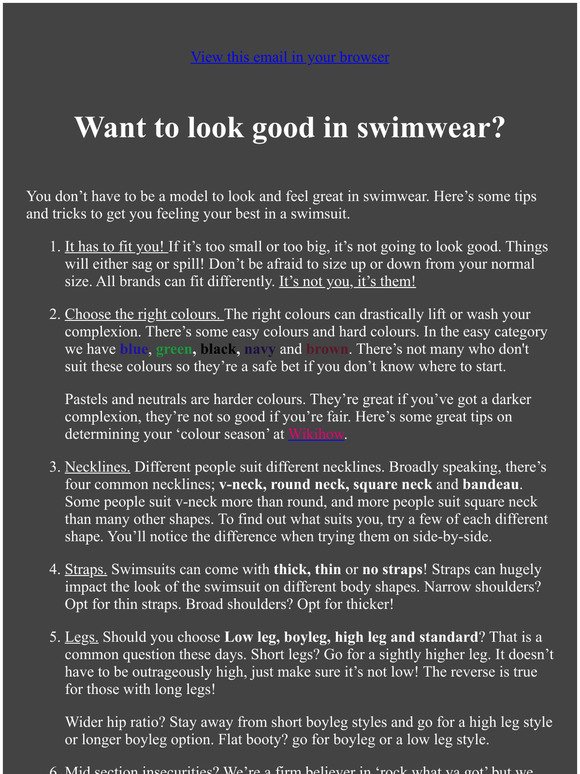 Tips to look great in swimwear! 🏖️