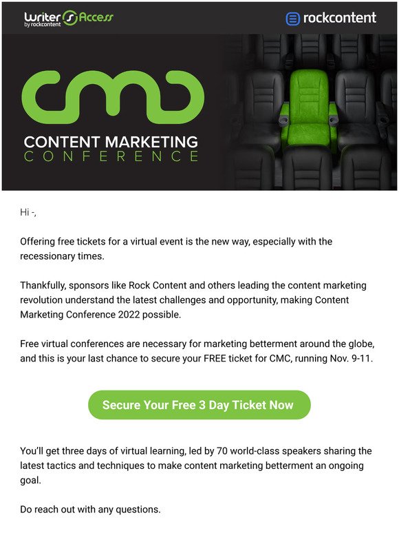 Reason #6 to Secure Your Seat for Content Marketing Conference