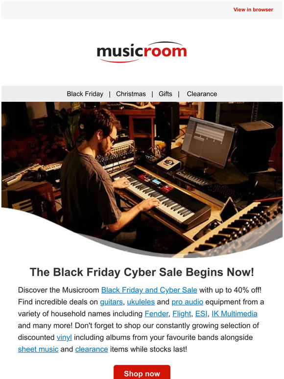 The Black Friday Cyber Sale Begins Now!