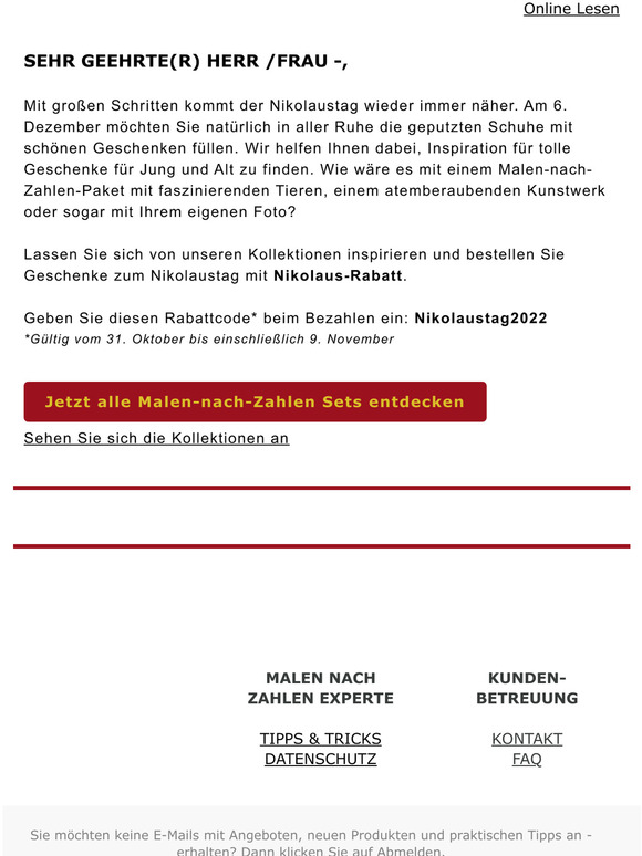 Aufgepasst: Der Nikolaus-Rabatt verläuft bald! 🎁