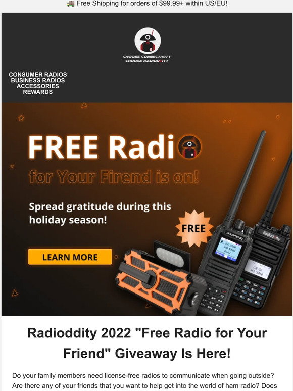 Radioddity 🎁 Win A Radio for Your Friend This Holiday