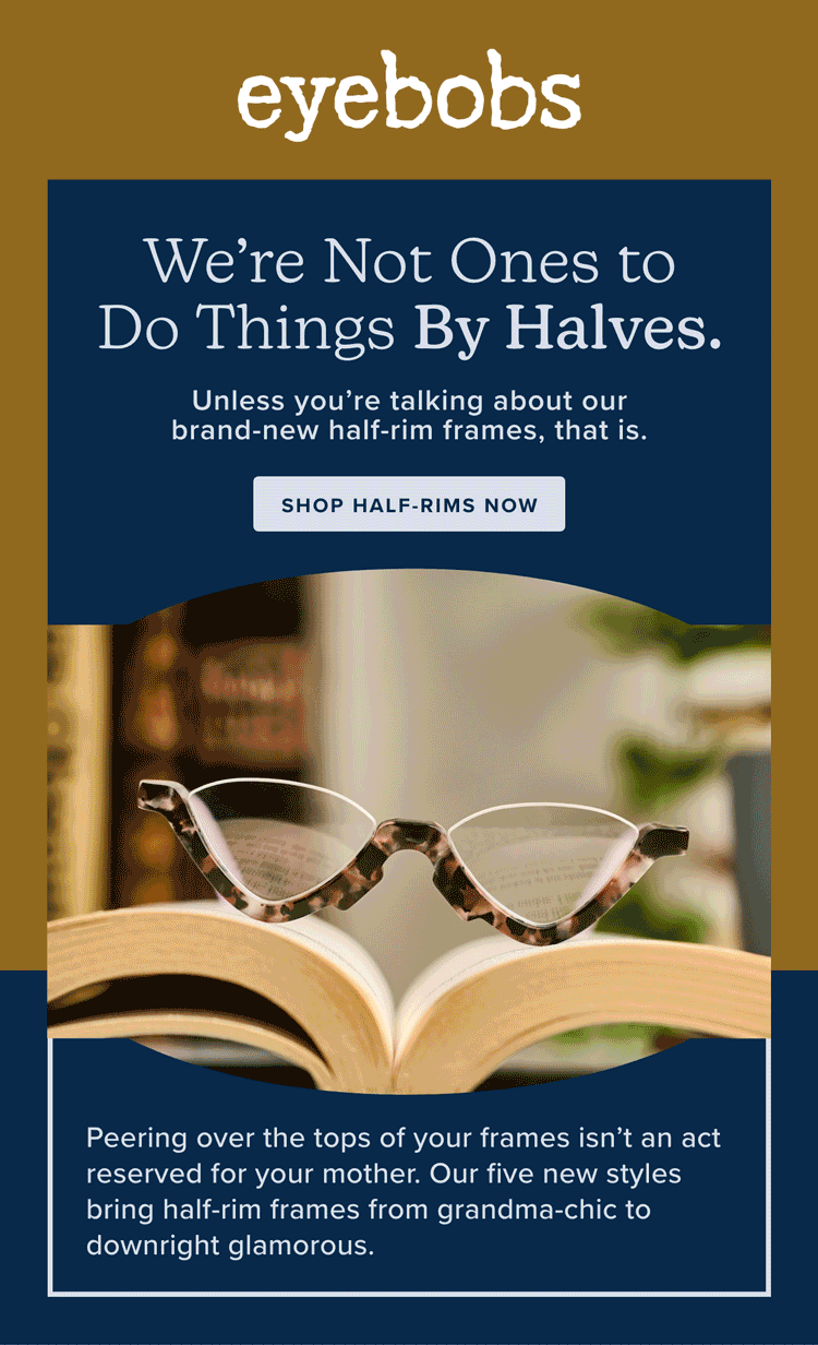 eyebobs eyewear These ⚠️brandnew⚠️ halfrims aren't halfbad. Milled