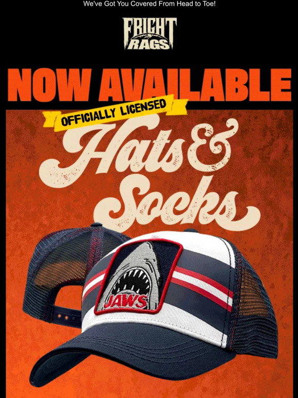Fright Rags: NEW Horror Hats & Socks are Now Available! | Milled