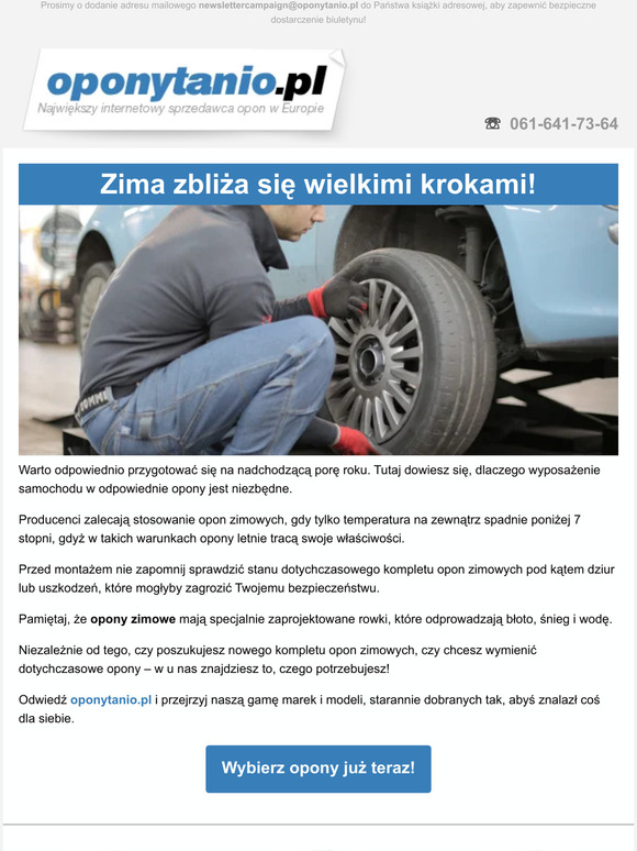 Dlaczego warto montować opony zimowe?
