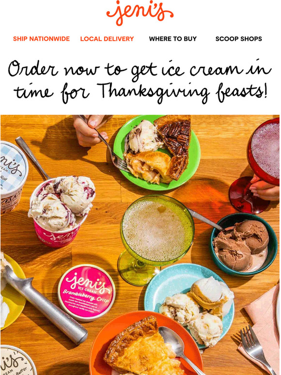 Jeni's Ice Creams Grateful for ice cream in the mail Milled