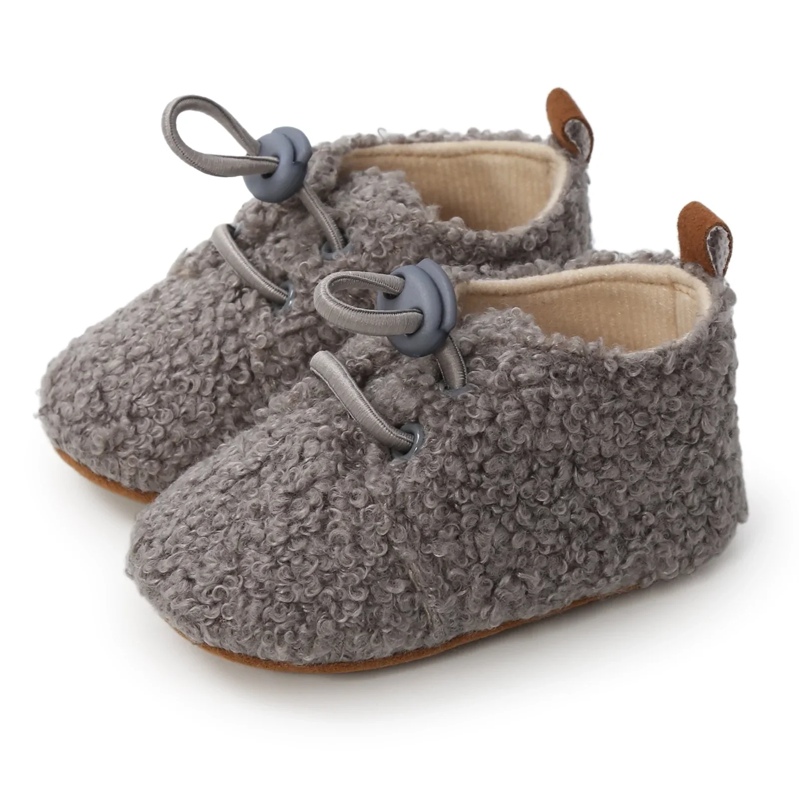 Image of Soft Bottom Faux Fur First Walkers