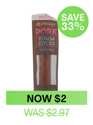 Etta Says! Yumm Sticks Dog Treat - Pork