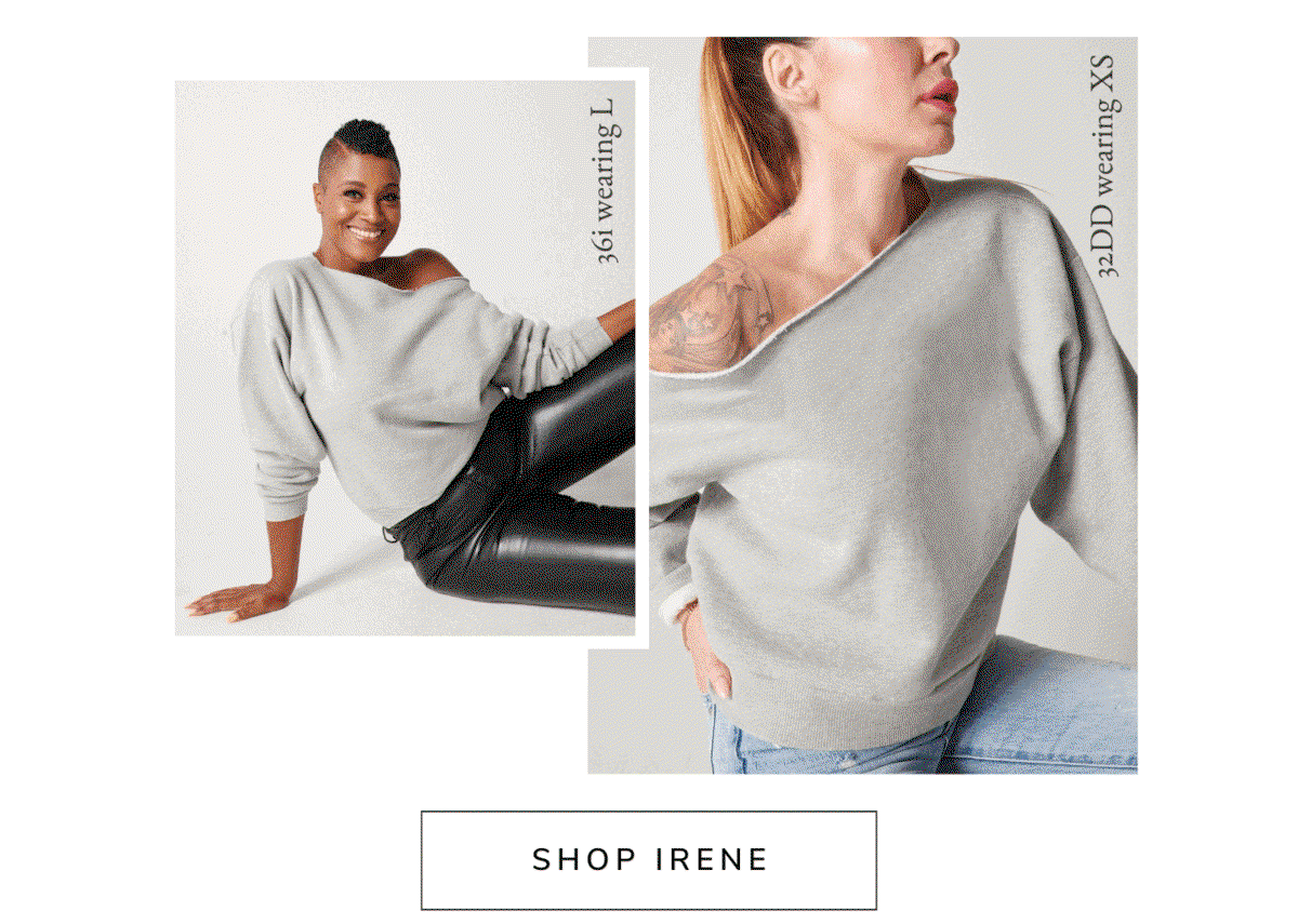 Irene Off-The-Shoulder Sweatshirt // PerfectDD