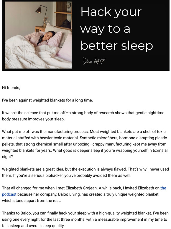 Bulletproof Hack your sleep with the best blanket ever made Milled