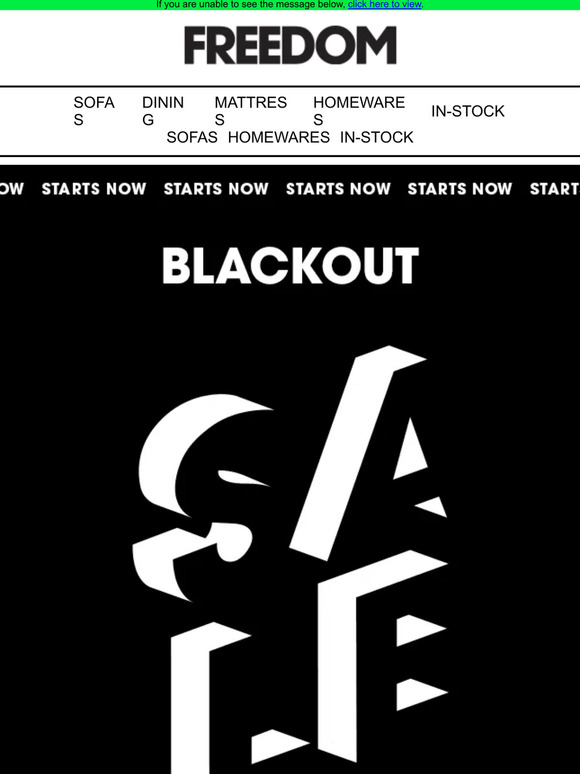 Freedom Australia: It’s happening. BLACKOUT sale starts now. | Milled