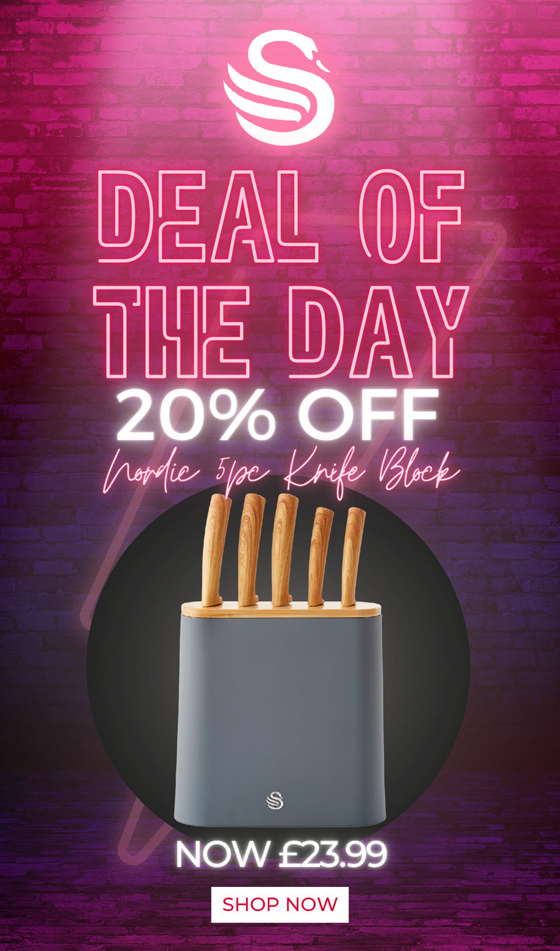 Swan Products 🔥 DEAL OF THE DAY 20 off Nordic 5 Piece Knife Block Milled